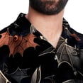 thumbnail image 5 of Bats Men's Hawaiian Button Down Short Sleeve Casual Printed Summer Beach Unisex Shirt, 5 of 6