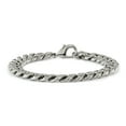 thumbnail image 3 of Chisel  Stainless Steel Polished 8.5 Inch Curb Chain Bracelet, 3 of 4