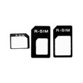 thumbnail image 2 of 3 in 1 NanoSIM Card to Micro SIM Card to Standard SIM Card Adapter Converter-Black, 2 of 5