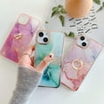 thumbnail image 6 of Marble Pattern Case for Apple iPhone 14 Plus with 360°Ring Holder Kickstand, Ultra Slim PC Material Shockproof Protective Girls Women Case Cover for iPhone 14 Plus DLS Pearl White, 6 of 11