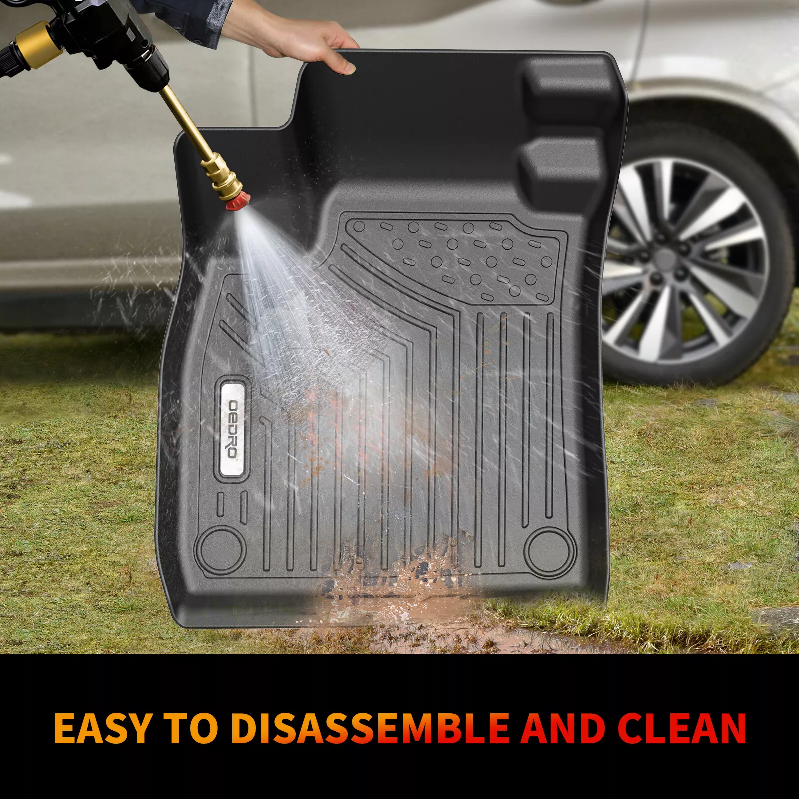 RVNI Car Floor Mats +Cargo Liner For 2023 2024 Honda Accord TPE Rubber All Weather