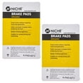 thumbnail image 3 of Niche Rear Brake Pad Set for Yamaha YZF R6S Organic Motorcycle 2 Pack 519-KPA2495D, 3 of 6