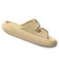 thumbnail image 2 of BERANMEY Double Buckle Adjustable Slides Sandals for Women and Men Casual Pillow Slippers for Women EVA Flat Slides Sandals, 2 of 6