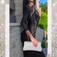 thumbnail image 7 of Clutch Purse Evening Bag Women Rhinestone Glitter Handbag Double Sided with Chain Crossbody Purse Shoulder for Wedding Party, 7 of 7