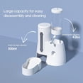 thumbnail image 4 of 2 in 1 Hamster Water Bottle - Automatic Food Bowl, Drip-proof Small Animal Water Bottle Dispenser for Syrian Dwarf Hamsters, Gerbils, Mice, Hedgehogs, Hamster Cage Accessories (Blue), 4 of 6