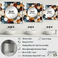 thumbnail image 4 of Designart "Mosaic Tiles In Grey And White II" 0 Square Mirror For Wall Decor - Large White Square Printed Wall Mirror Art - Square Modern Mirror - Wall Mounted Square Large Mirror, 4 of 5
