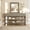 grey, variant on 52" Console Table, Entryway Console Sofa Table, Behind Couch Table, Entryway Table with 3 Drawers, 3 Tier Sofa Table, Open Shelf Behind Couch Table for Hallway, Living Room, Metal Roman Column