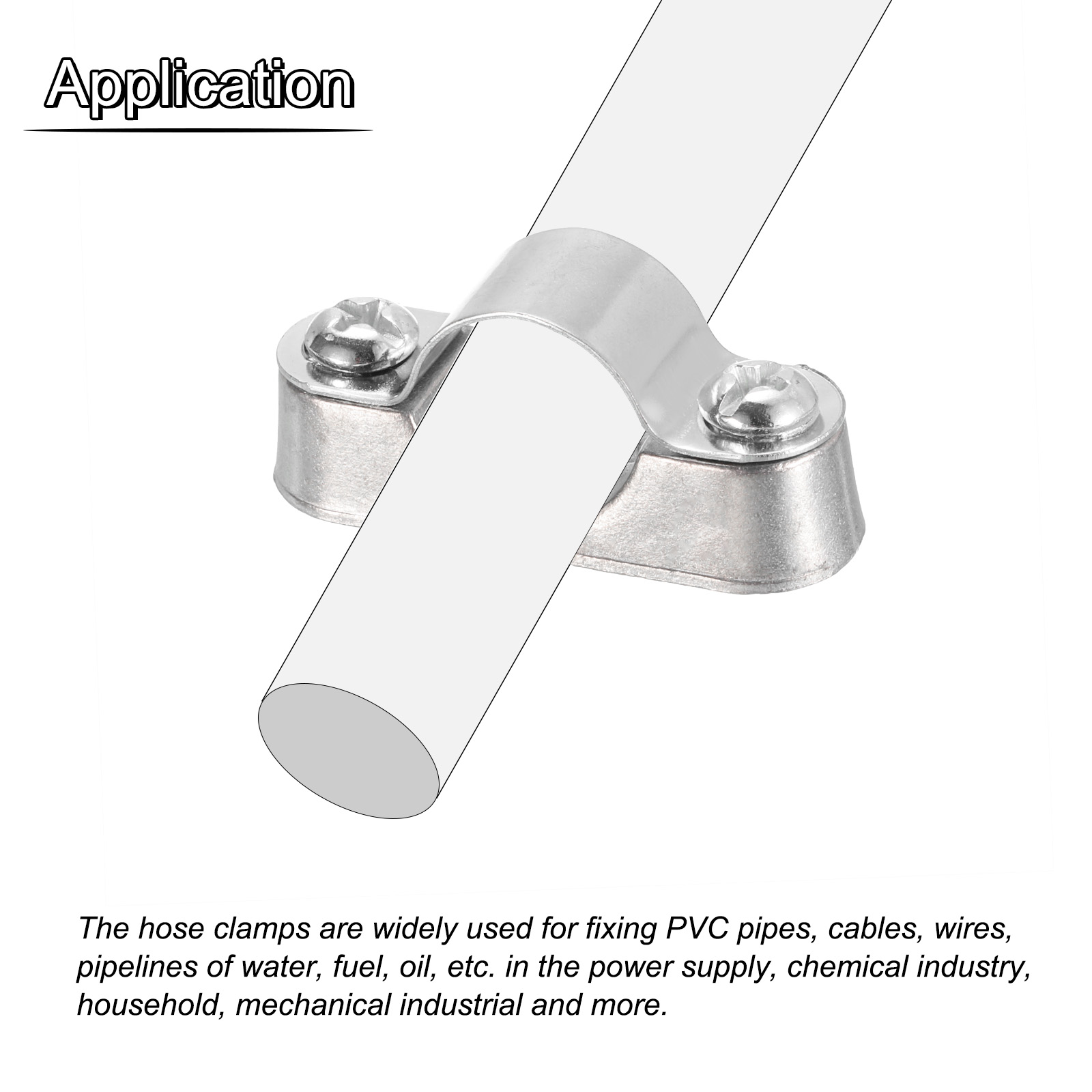Uxcell 10Pack Pipe Support Pipe Bracket Clamp Wall Mount Ceiling 