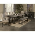 thumbnail image 2 of Alpine Furniture Newberry Wood Dining Bench in Salvaged Gray, 2 of 5