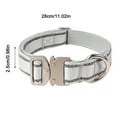 thumbnail image 3 of Reflective Nylon Dog Collar Heavy Duty Pet Collar with Quick Release Metal Buckle Adjustable for Medium and Large Dogs, 3 of 5