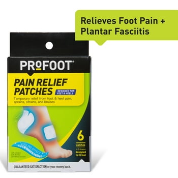 PROFOOT Pain  Patches for Foot and Heel Pain, 6 Count