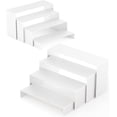 thumbnail image 1 of NEETBU Black Matte Metal Display Stand,8 Pcs 2 Set Display Risers, Metal Rectangular Display Shelf for Showcase, Dessert, Toys, Perfume (8Pcs-Black, L7''x8''x9''), 1 of 6
