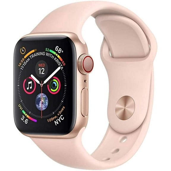 Pre-Owned Apple Watch Series 4 44MM Rose Gold - Aluminum Case - GPS + Cellular - Pink Sand Sport Band