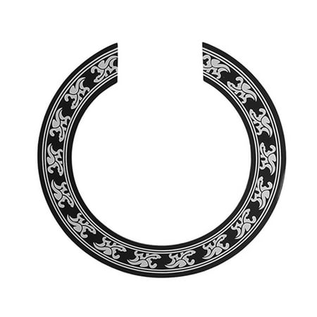 Guitar Rosette - Folk Guitar Rosette Inlay Sticker Circle Sound Hole Decorative Decal Accessory Replacement for 40-41 Inch Guitars