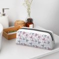 thumbnail image 7 of Uemuo Lilies Flowers Printed Leather Pencil Case, Pencil Pouch, Portable Pencil Bag, Pen Case for& Office, 7 of 7