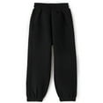 thumbnail image 2 of Piuwrlz Toddler Black Jogger Pants Toddler Sweatpants Relaxed Fit Pant Black Size 5-6Years, 2 of 4