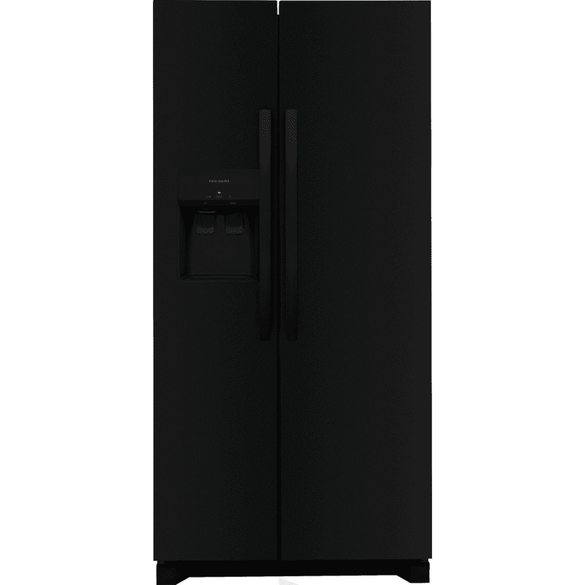 Frigidaire FRSS2323AB 22.3 Standard-Depth Side by Side Refrigerator, Black