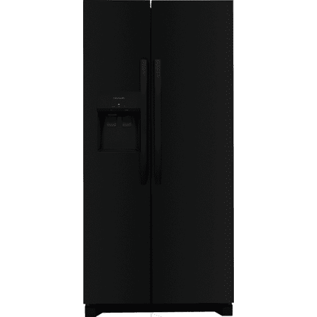 Frigidaire FRSS2323AB 22.3 Standard-Depth Side by Side Refrigerator, Black