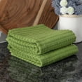 thumbnail image 6 of RITZ Royale Collection 100% Combed Terry Cotton, Oversized Kitchen Towel Set, 2-Pack, Solid, Cactus, 6 of 6