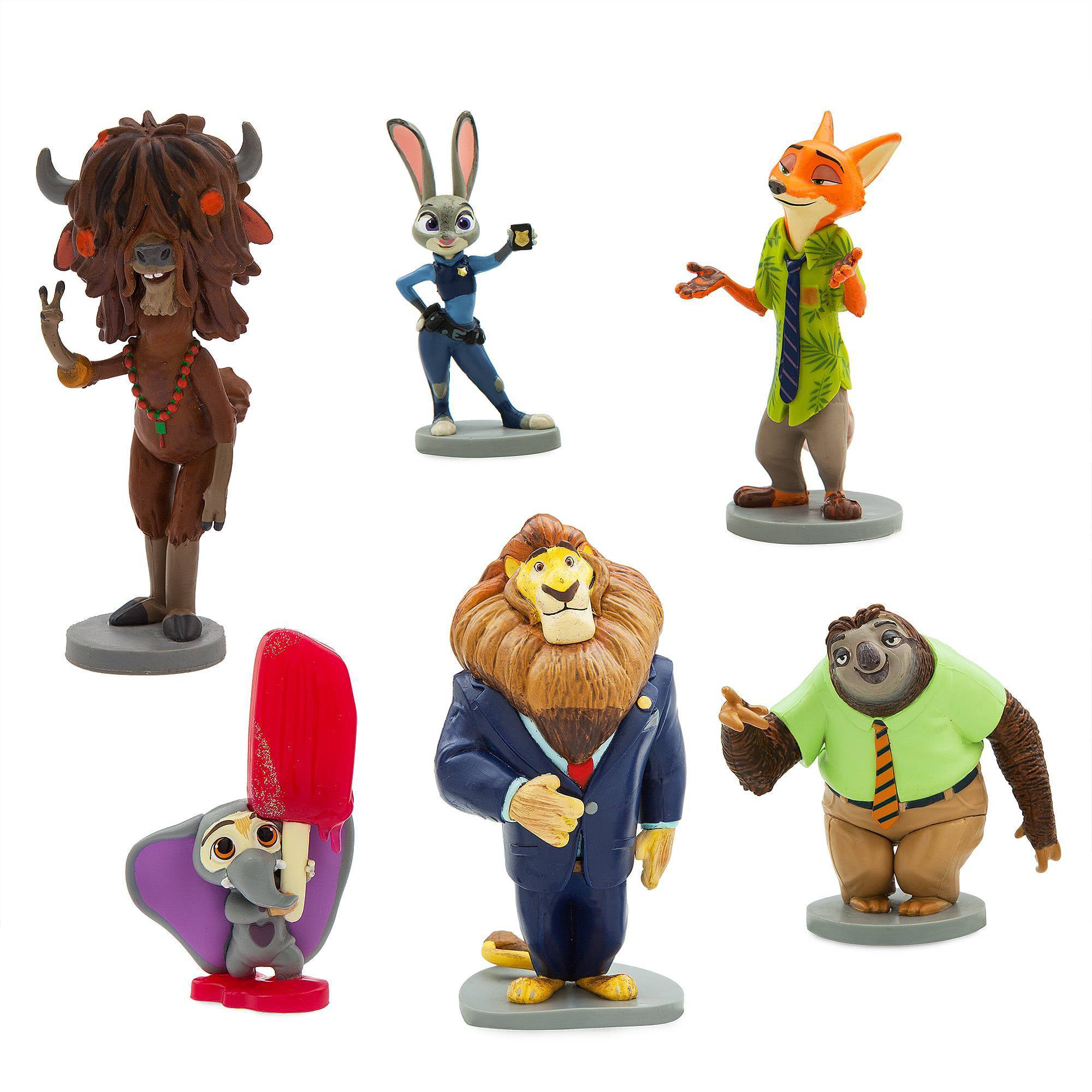 12pcs Zootopia Action Figure Judy Hopps Figurine Doll Play set Toy cake topper 