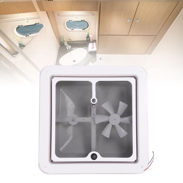 Ventilador De Techo Con Ventilación De Aire Para RV, Ventilador De Ventilación De Techo Para RV A Prueba De Impactos, Sellado Hermético, Doble Vía De Alta Estabilidad Para