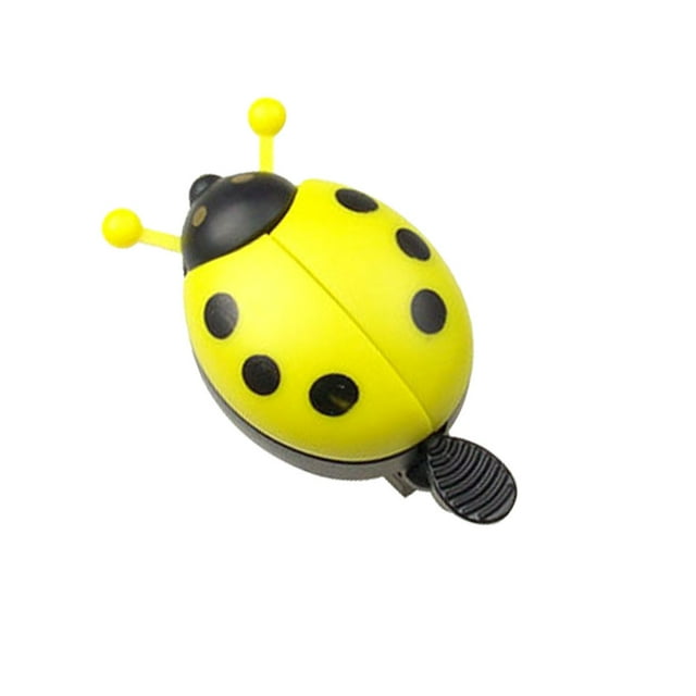 Bike Bell Plastic Cartoon Bicycle Alarming Ring Plastic Bike Small Bell Small Bell Insect Shape Handlebar Small Bell, Yellow
