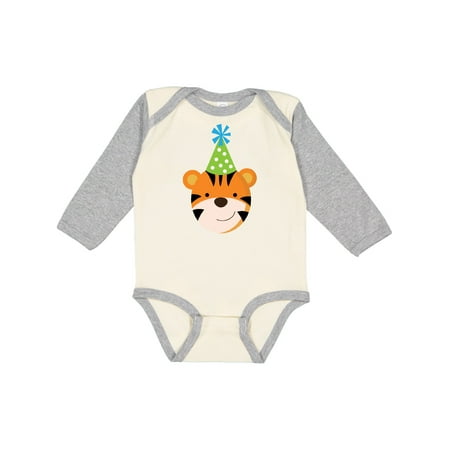 

Inktastic Tiger Zoo Birthday Gift Baby Boy or Baby Girl Long Sleeve Bodysuit