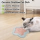 thumbnail image 5 of Cuenco de cerámica para comida de mascotas, platos de comida para gatos, cuenco de agua para gatos, bonitos cuencos para gatitos con forma de flor, 5 of 5