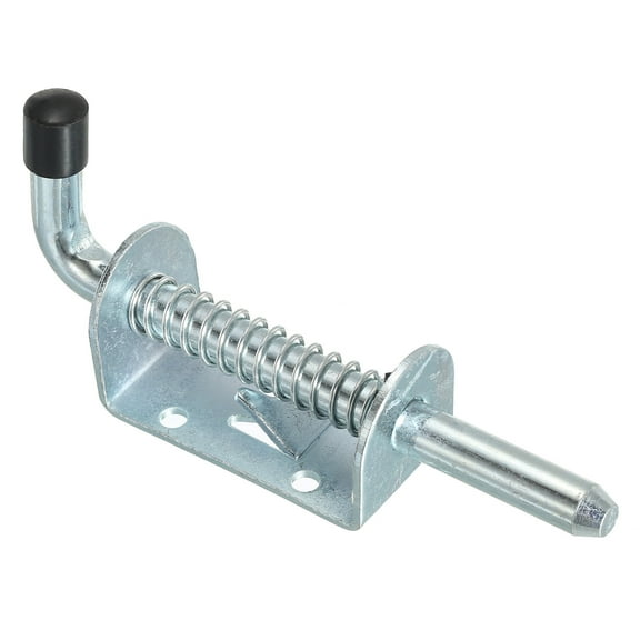 Unique Bargains Spring Loaded Latch Pin 5', Iron Security Latch Sliding Barrel Bolt Latch Lock