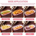 thumbnail image 4 of Topboutique Paper Hot Dog Trays,5.5 Inch Paper Food Trays for Sandwiches and Hamburgers,Rectangular Food Wrapper Holder for to-Go Orders,Takeout,Concessions Stands,200 Pcs,Red, 4 of 6