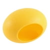 Unique Bargains Plastic Egg Nest Shaped Washable Portable Comfortable Hamster House Yellow