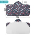 thumbnail image 4 of Yayeee Kids Hooded Towel with Hand Pockets Beach Soft Absorbent Bath Wrap 50 x 23.5 inch, Red White Stars, 4 of 5
