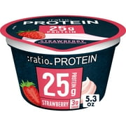 Ratio Yogurt Protein Cultured Dairy Snack, Strawberry, 25g Protein, 5.3 OZ