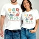 thumbnail image 2 of Camiseta con estampado de papá/mamá del cumpleañero para parejas, camisetas de verano con dibujos de dinosaurios para la familia, camisetas holgadas con cuello redondo para amantes de las mujeres, 2 of 5