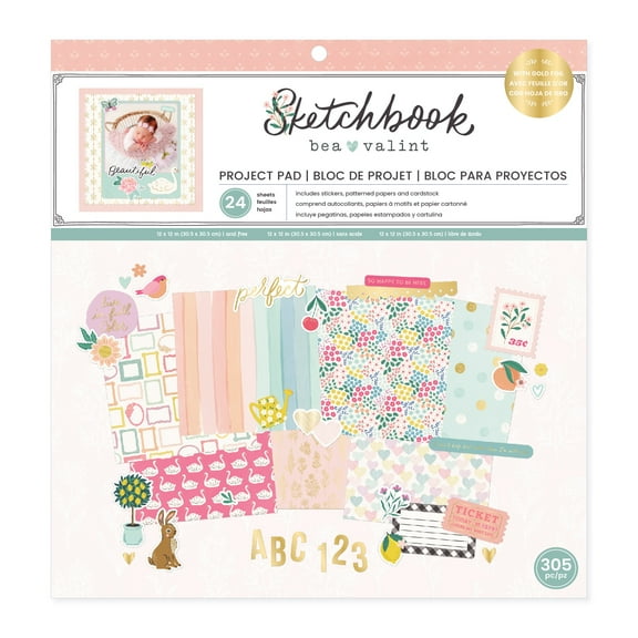 Bea Valint Sketchbook Project Pad 12"X12"-24 Sheets