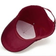 thumbnail image 3 of Penkiiy Casquette de Baseball Golf Casquette Papa Ajustable Originale Classique Profil Bas Casquette en Coton Non Structurée Casquette Unie Hommes Femmes Taille Libre Rouge, 3 of 4