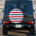 thumbnail image 3 of Kll American Patriotic Stars And Stripes Tire Cover,Universal Wheel Tire Cover For Trailer, Rv, Suv, Truck,Camper And Many Vehicle,(14 Inch), 3 of 7