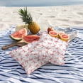thumbnail image 6 of 2 Pack Outdoor Waterproof Throw Pillow Covers,Pink Bow Seamless Decorative Square Pillow Case Patio Pillowcases for Chair Couch Sofa 16x16in, 6 of 9