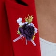 thumbnail image 4 of LABSERRON 1Pack Elegant Design Flower Brooch Pin Silk Flowers Plastic Satin Versatile Use For Weddings Proms, 4 of 8