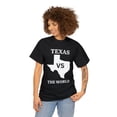 thumbnail image 3 of Texas VS The World Unisex Heavy Cotton Tee T-shirt Football, 3 of 12