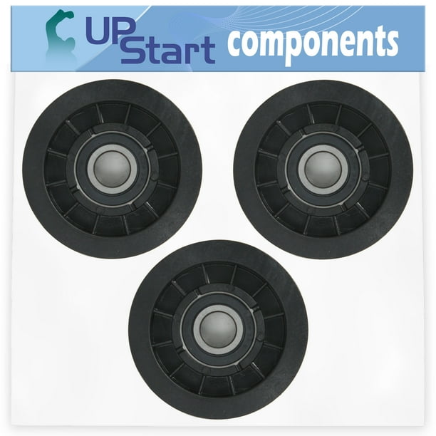 3Pack 690409MA Idler Pulley Replacement for John Deere LA125 Tractor (100 Series) with 42Inch