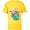 Yellow, variant on Disney Princess Ariel, Rapunzel, and Aurora Gifts - Short Sleeve T-Shirt for Kids - Customized-White
