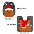 thumbnail image 3 of Fundamentos de Inodoro Navideño onlyliua Alfombrillas Absorbentes Antideslizantes Juego de 2 Piezas, 3 of 7
