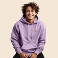 thumbnail image 3 of Dalix Rainbow Embroidered Fleece Zip Hoodie Cold Fall Winter Mens in Orchid L Large, 3 of 5