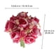 thumbnail image 3 of Ramo de rosas artificiales para mujer, decoración del hogar, ramo de boda, rosa pegada a la pared., 3 of 9
