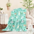 thumbnail image 2 of Floral Dog Throw Blanket for Girls Boys Toddler Soft Fuzzy Flannel Animal Bed Blanket for Kids Adults Teens Plush Cute Christmas Birthday Gifts,50"x60", 2 of 6