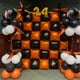 thumbnail image 3 of Globo de pared Saxuxu cuadrado naranja y negro de 48 cm, 3 of 7
