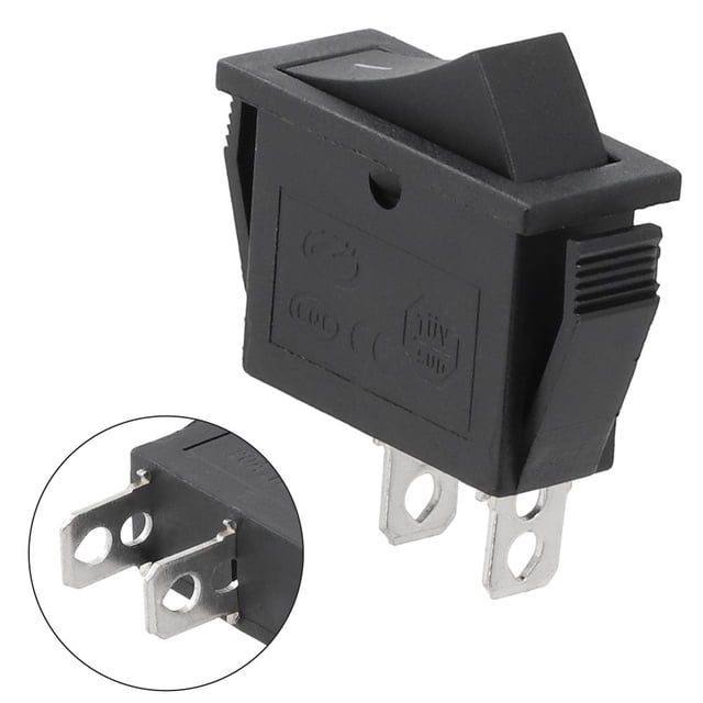On-Off Rocker Switch 2 Position Spst 15A for Treadmill 240Vac Car Dash Boat 12V