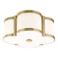 thumbnail image 2 of Hudson Valley Lighting 1212-PN Chandler 2 Light Flush Mount,Polished Nickel, 2 of 2