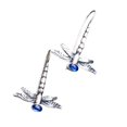 thumbnail image 2 of Jiaroswwei 1 Pair Women Earrings Dragonfly Rhinestone Jewelry Vintage Animal Hook Earrings for Wedding, 2 of 8